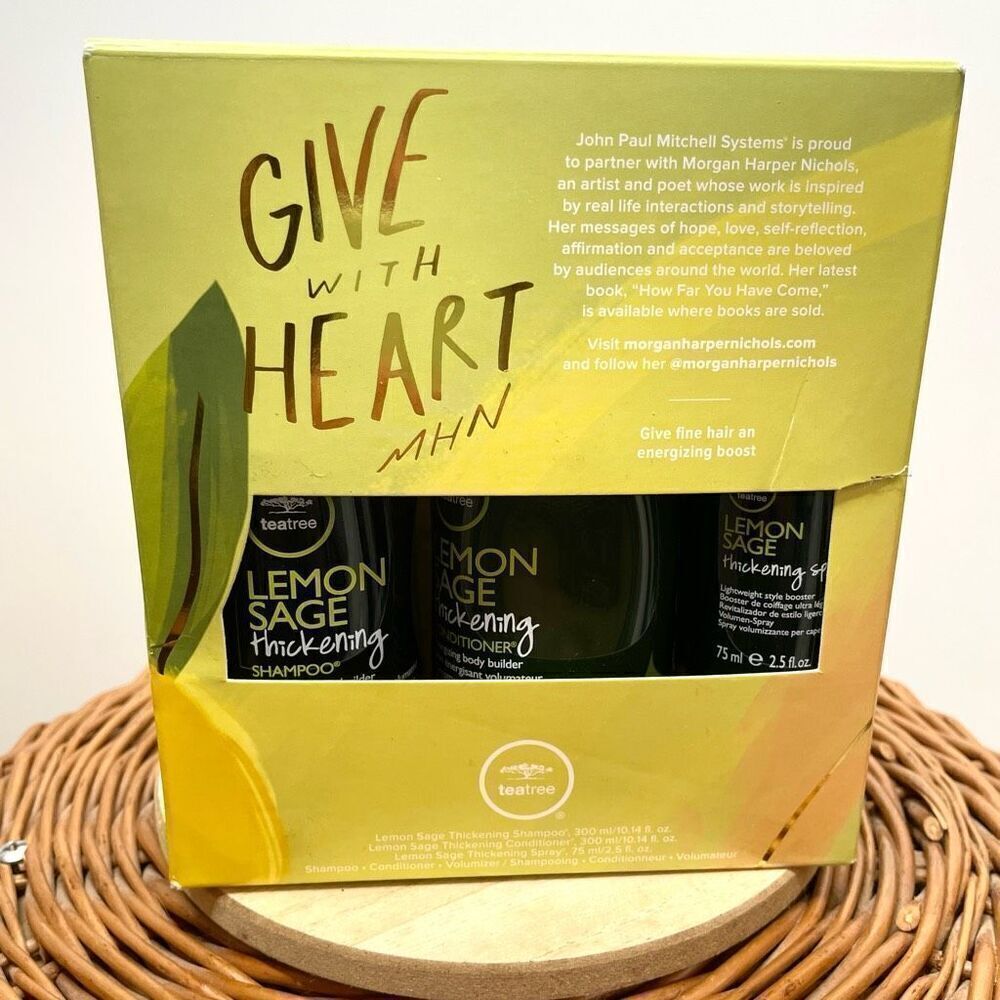 New Paul Mitchell Tea Tree Lemon Sage Shampoo Conditioner Spray Full Box Set - Picture 8 of 8